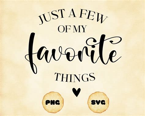 Just A Few Of My Favorite Things SVG Valentine Svg Svg PNG Etsy