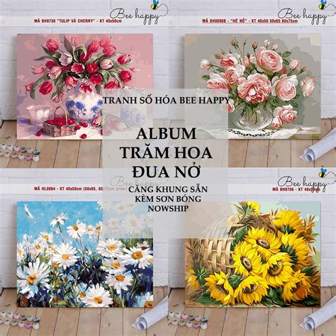 Khung Tranh Treo T Ng Tranh T M U Theo S S N D U Sondausohoa Nhi U M U Hot Trend Shopee