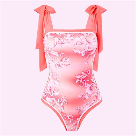 Tropical One Piece Swimsuit Beach Babe Bikini