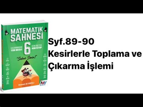 Sinif Matemat K Sahnes S Kes Rlerle Toplama Ve Ikarma Lem