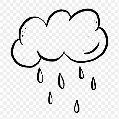 Rain Cloud Png Doodle Cute Premium Png Rawpixel