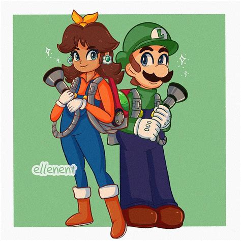 Luigis Mansion With Daisy By Ellenent On Deviantart Rluigianddaisy