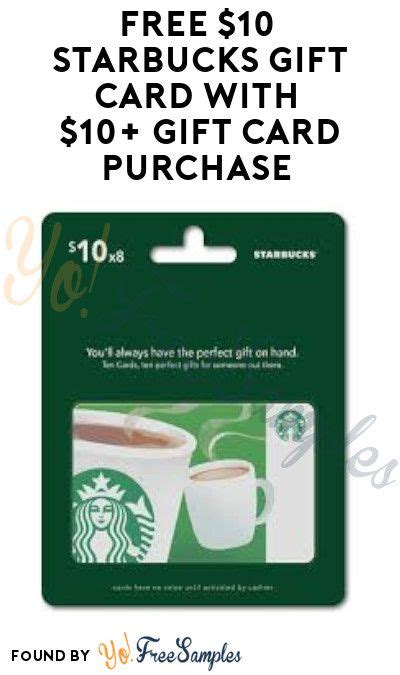 Free Starbucks Gift Card With Gift Card Purchase Mastercard