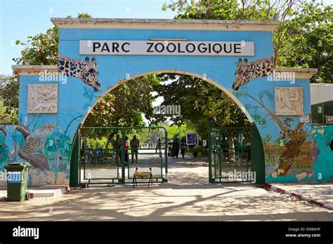 Zoological Park entrance gate, Dakar, Senegal, Africa Stock Photo - Alamy