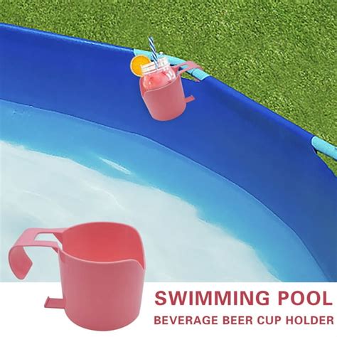 Yyeselk Poolside Cup Holder for Above Ground Swimming Pool, Pool Cup ...