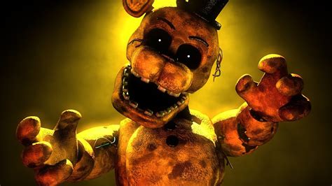 C D Fnaf Speedart Withered Golden Freddy Poster Youtube