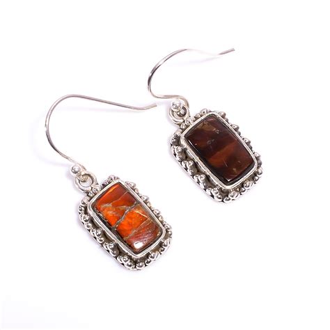 Designer Ammolite Earrings Ammolite Cabochon Jewelry - Etsy