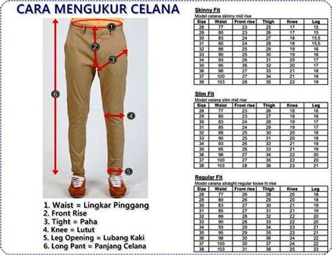 Arti Waist Dalam Ukuran Celana Homecare