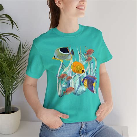 Tropical Fish T Shirt Ocean T Shirt Fish T Shirt Tropical Print Tee