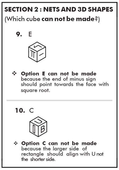 11 Plus Non Verbal Reasoning Nets And 3D Shapes Paper 4 PiAcademy Tutors