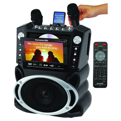 Karaoke USA GF829 Karaoke System with 7-Inch TFT Color Screen and ...