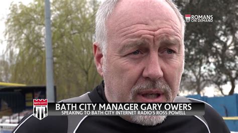 Reaction Post Match With Gary Owers Following Concord Rangers V Bath