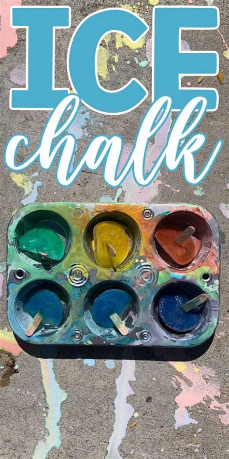 Ice Chalk Easy Homemade Sidewalk Chalk • Midgetmomma