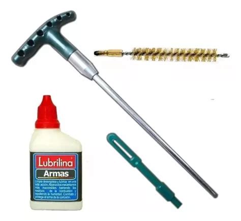 Kit Limpieza Armas Lubrilina Calibre Mm Baqueta Lubricante