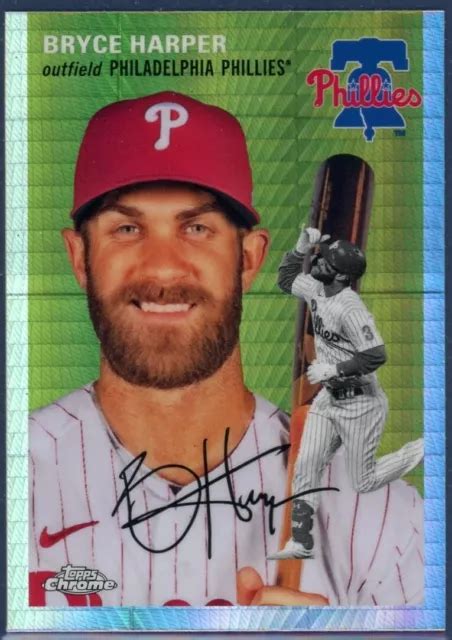 R Fracteur De Prisme Anniversaire Bryce Harper Topps Chrome