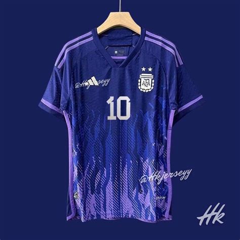 Jual JERSEY ARGENTINA AWAY PLAYES ISSUE PIALA DUNIA 22 23 Shopee