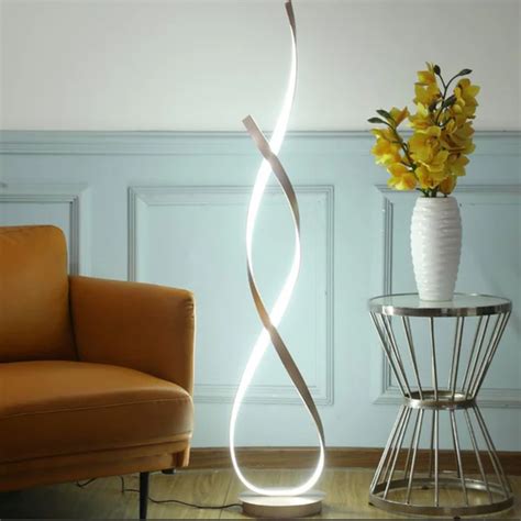 Buy New Dimmable Twisted Floor Lamp Led Rose Gold Online Danube Home Uae