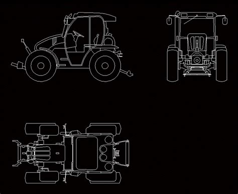 Tractor Mounty 2D DWG Plan For AutoCAD Designs CAD