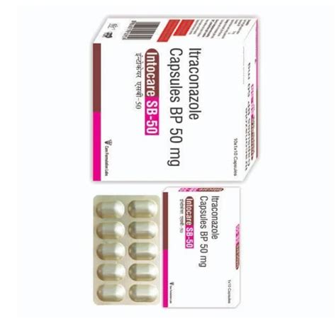 50 Mg Itraconazole Capsules Bp At Rs 190box Pharmaceutical Capsules