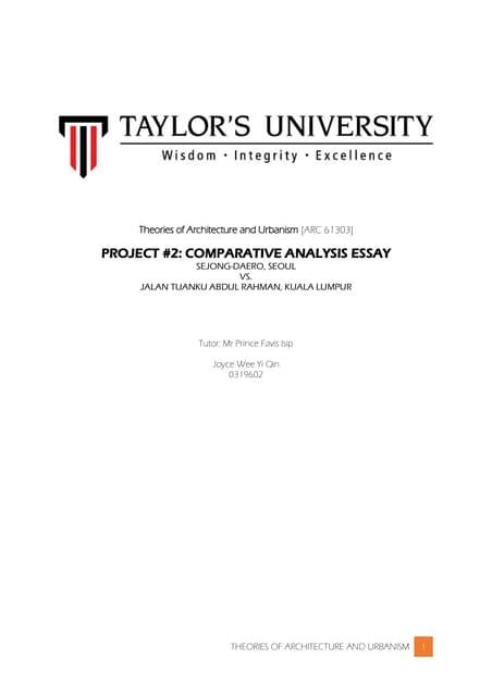 Comparing Jalan Tar And Gwanghwamun Pdf