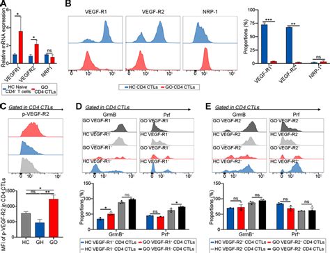 Vegf R1r2 Correlates With The Cytotoxic Function Of Cd4 Ctls A Bar Download Scientific