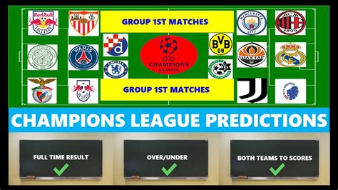 Champions League Predictions Football Predictions Today Ucl Predictions