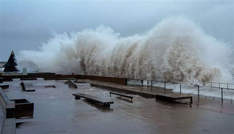 Storm Ciaran In Pictures After Mph Winds Bring Damage And Disruption