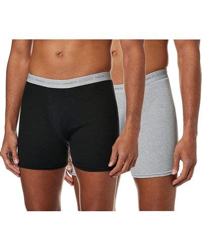 White Hanes Underwear For Men Lyst