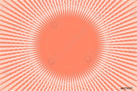 Abstract Frame Sunburst Background Geometric Sun Rays Circle Frame