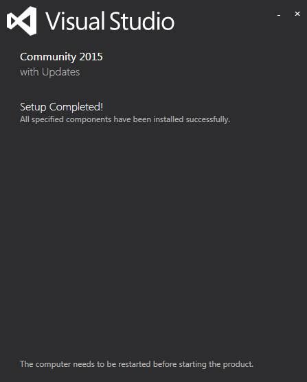 Installation Steps For Visual Studio Community Edition