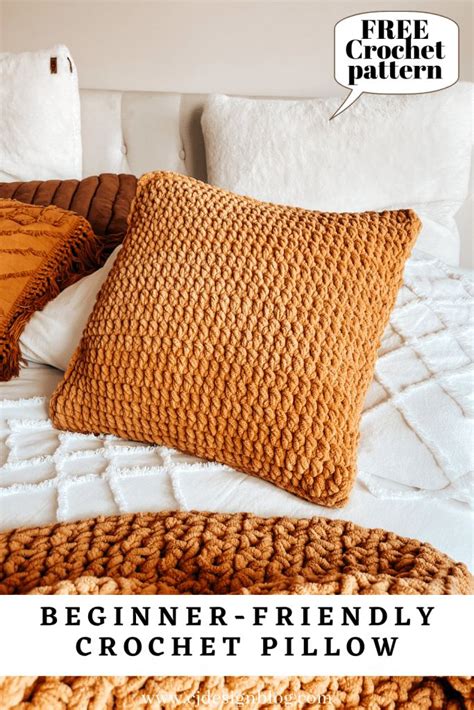 How To Crochet A Pillow Beginner Friendly Pattern Cj Design Blog