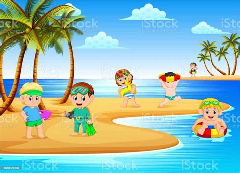 Gambar Pantai Kartun - 54+ Koleksi Gambar