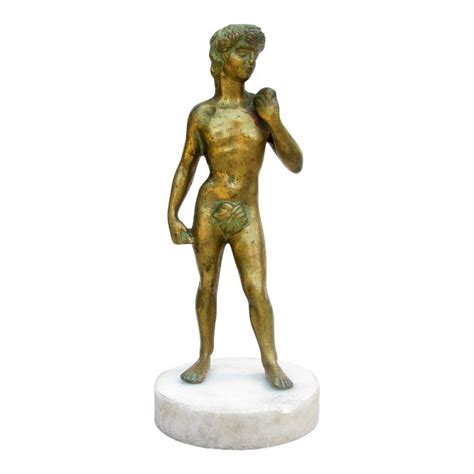 Classical Male Bronze Nude Statue On Marble Base Statue Bronze Classical
