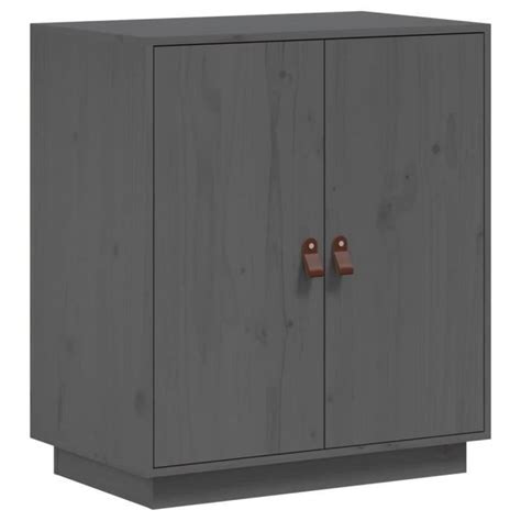 Omabeta Buffets Bahuts Buffet Gris 65 5x40x75 Cm Bois Massif De Pin