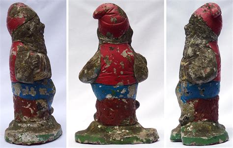 A collection of folky concrete garden gnomes. Unusual vintage items. | eBay