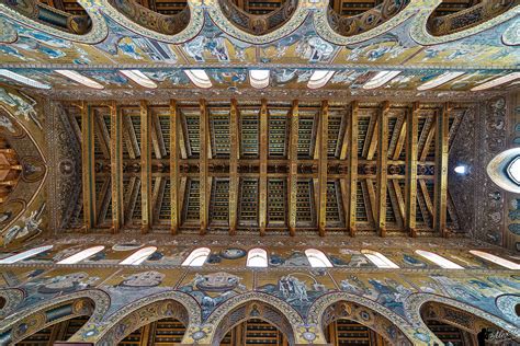 Soffitto Ligneo Del Duomo Di Monreale Juzaphoto