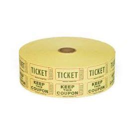 Yellow Raffle Tickets 2000 Roll