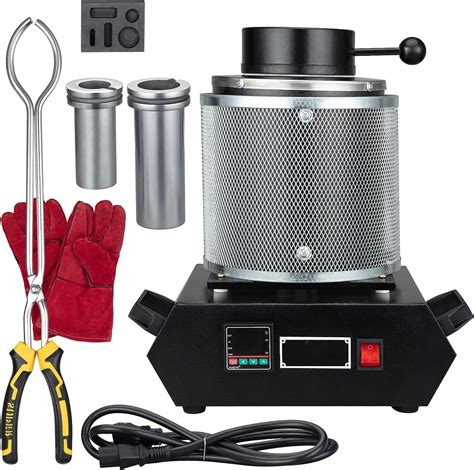 31kg Gold Melting Furnace1150℃ 2100 ℉ 1400w Digital Electric Melting Furnace Gold Melting Kit