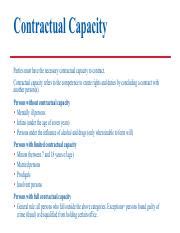 BER 210 Online Test 2 Pdf Contractual Capacity Parties Must Have The