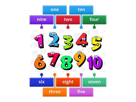 numbers    kids  labelled diagram