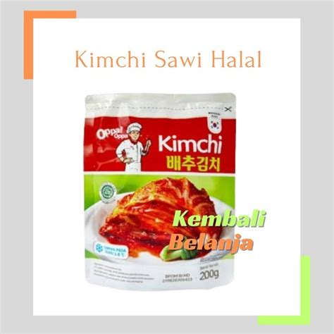 Jual Kimchi Sawi Halal 200 Gram Kimchi Sawi Fresh Kimchi Halal