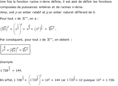 La Fonction Racine N I Me Mymaxicours