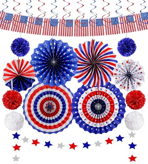 29 Pcs 4th Of July Bike Decorations For Kids Patriotic