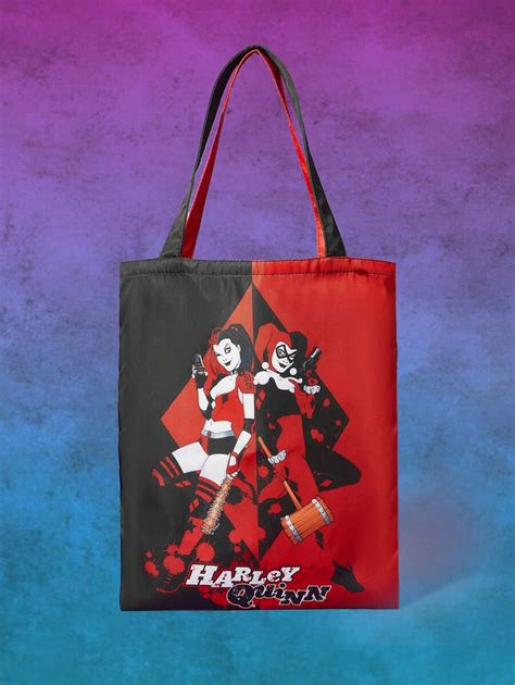 Harley Quinn Romwe Bolsa De Compras Peque O Oscuro Con Letra Con