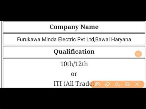 Iti Candidate Urgently Recruitment Minda Electric Pvt Ltd Youtube