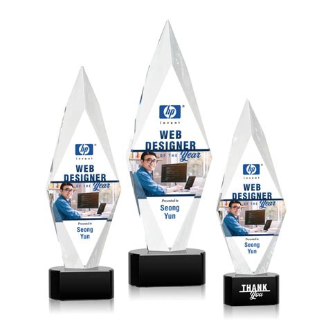 Manilow Vividprint Award On Paragon Base Black Corporate Specialties