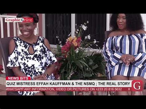 Graphic Tv Latest Ghana News Videos Quiz Mistress Effah Kauffmann