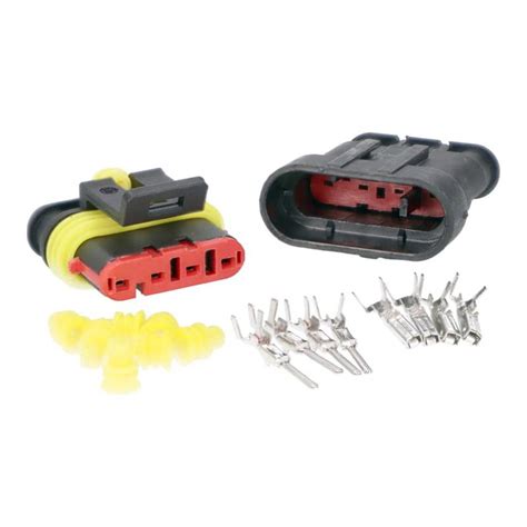 Kit Montaje Conector Impermeable Cableado Pines Para Moto