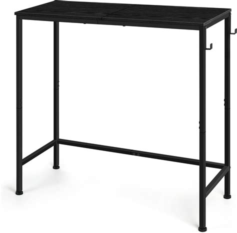 Black Console Table Narrow Modern Entryway Table Small