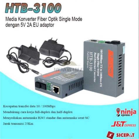 Jual Netlink Etherlink Optical Media Converter Htb 3100 A B 25km